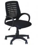 @Home Arrow Mid Back Office Chair In Black Colour