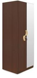 @home Aveeno 2 Door Medium Wardrobe With Mirror With Walnut Finish