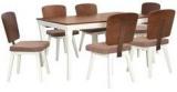 @home Benny Six Seater Dining Set In Brown Colour