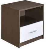 @Home Berry Night Stand In Walnut & White Colour