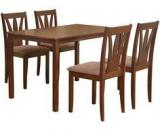 @Home Bony Four Seater Dining Set In Brown Colour