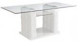 @home Brick Six Seater Dining Table In White Colour