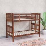 @home By Nilkamal Dom Bunk Bed Solid Wood Single Bed