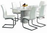 @Home Charlotte Six Seater Dining Set In Black Colour