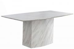 @Home Charlotte Six Seater Dining Table in White Colour