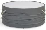 @home Contessa Centre Table With Glass Top In Grey Colour