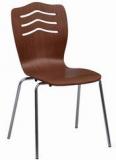 @Home Crown Bentwood Cafe Chair In Walnut Finish