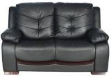 @home Debra Two Seater Sofa In Black Colour