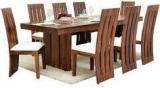 @home Delmonte Eight Seater Dining Kit With Walnut Finish