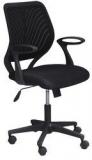 @home Duke Mid Back Office Chair In Black Colour