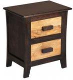 @home Edge Night Stand In Walnut Colour