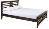 @home Edge Queen Bed In Walnut Colour