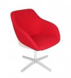 @home Emily Occasional Chair In Red And White Colour