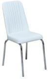 @home Finn Dining Chair In Glossy White Colour