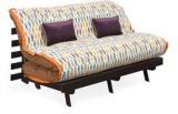 @home Futon Double Sofa Cum Bed In Multicolour