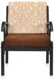 @home Ginny One Seater Sofa In Black & Brown Colour