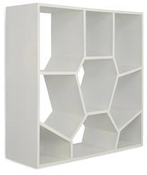 @home Honeycomb Book Shelf In White Colour