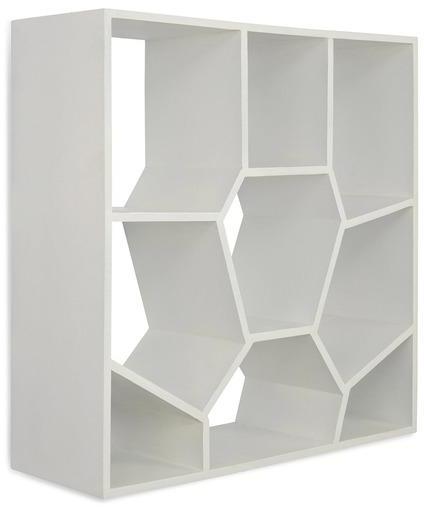 @home Honeycomb Book Shelf in White Colour