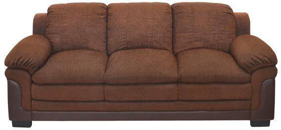 @home Jude Three Seater Sofa In Coffee Brown Colour