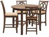 @home Lauren Four Seater Dining Kit In Brown Colour