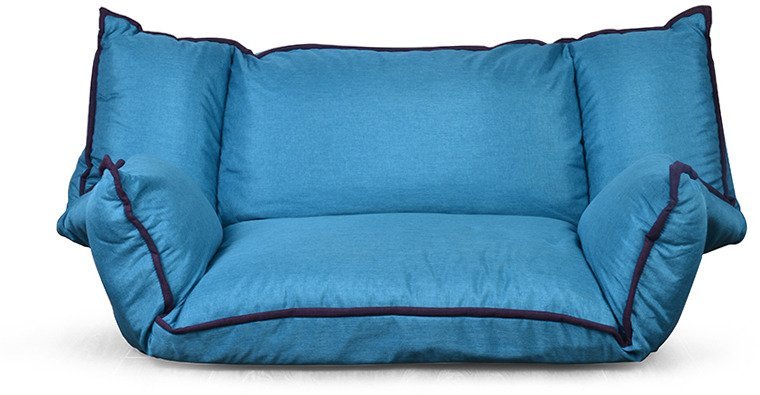 @home Macau Floor Sofa in Blue Colour