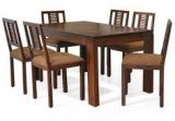 @Home Malawi Six Seater Dining Set In Brown Colour