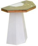 @home Malibu Console Table In White & Walnut Colour