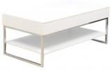 @home Manza Center Table With Flipping Top In White Colour