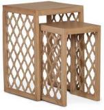 @home Miraya Set Of 2 Nest Table In Brown Colour