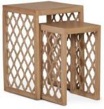 @home Miraya Set Of 2 Tables In Brown Colour