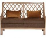 @home Miraya Two Seater Sofa In Brown Colour