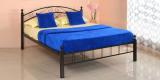 @home Nimbo Queen Bed In Black Colour