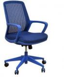 @home Ocean Mid Back Office Chair In Blue Colour