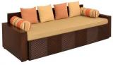 @home Ohio Sofa Cum Bed In Brown Colour