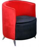 @Home Pansy Occassional Chair In Red Black Colour