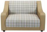 @home Plaid Two Seater Sofa In Camel Colour