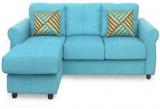 @home Robin Two Seater Sofa With Lounger In Aqua Colour