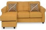 @home Robin Two Seater Sofa With Lounger In Yellow Colour