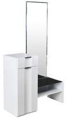 @home Scoop High Gloss Dresser with Mirror in White Colour