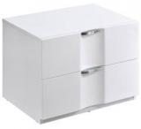 @home Scoop High Gloss Night Stand In White Colour