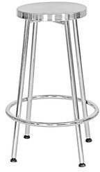 @Home Souron Bar Stool In Silver Finish