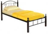 @home Spinix Single Bed In Black & Brown Colour