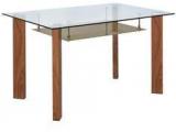 @home Tavern Four Seater Dining Table In Borwn Colour