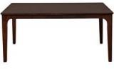 @home Terrano Six Seater Dining Table In Brown Colour