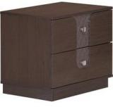 @home Triumph Night Stand With Two Drawers In Dark Walnut Colour