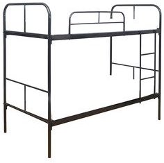 @Home Twin Over Full Metal Bunk Bed With Set Of Two Mattresses