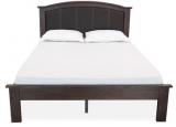 @Home Venus Queen Bed With Mattress In Walnut Brown