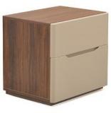 @Home Vincent Two Drawer Night Stand In Brown Colour