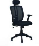 @Home Viva High Back Office Chair In Black Colour