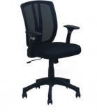 @home Viva Medium Back Office Chair In Black Colour